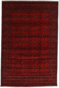  Orientalischer Kunduz Teppich 196X298 Dunkelrot Wolle, Afghanistan Carpetvista