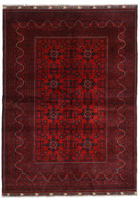 絨毯 Kunduz 169X232 ダークレッド/レッド (ウール, アフガニスタン)