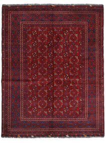絨毯 Kunduz 161X208 ダークレッド/ダークピンク (ウール, アフガニスタン)
