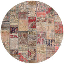 Patchwork - Persien/Iran Rug Ø 250 Round Orange/Brown Large Wool, Persia/Iran Carpetvista