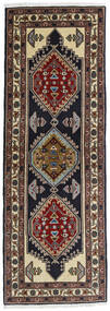  Persischer Ardebil Teppich 69X197 Läufer Dunkelgrau/Braun (Wolle, Persien/Iran)