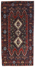 絨毯 ペルシャ アフシャル 85X172 廊下 カーペット ダークピンク/ダークレッド (ウール, ペルシャ/イラン)