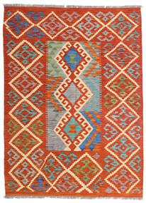 126X172 Kelim Afghan Old Style Teppe Orientalsk Rød/Grå (Ull, Afghanistan) Carpetvista