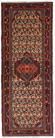  Orientalischer Asadabad Teppich 80X206 Läufer Dunkelrot/Rot Wolle, Persien/Iran Carpetvista