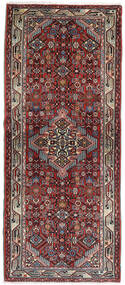 絨毯 アサダバード 85X197 廊下 カーペット ダークレッド/レッド (ウール, ペルシャ/イラン)