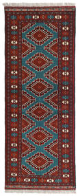  78X197 Turkaman Hallmatta Mörkröd/Röd Persien/Iran Carpetvista