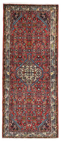 Persischer Asadabad Teppich 80X188 Läufer Dunkelrot/Rot (Wolle, Persien/Iran)