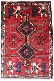 162X242 Ghashghai Teppe Orientalsk Rød/Mørk Rød (Ull, Persia/Iran) Carpetvista
