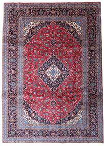 Tapete Oriental Kashan 247X344 Vermelho/Rosa Escuro (Lã, Pérsia/Irão)