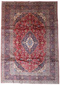Tapete Kashan 238X335 Vermelho/Vermelho Escuro (Lã, Pérsia/Irão)