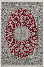 Nain Fine 9La Teppe 118X180 Grå/Mørk Rød Ull, Persia/Iran