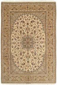 208X306 Isfahan Seidenkette Teppich Orientalischer Beige/Orange ( Persien/Iran)