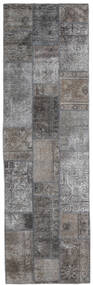 75X251 Tapis Patchwork - Persien/Iran Moderne De Couloir Gris/Gris Foncé (Laine, Perse/Iran) Carpetvista