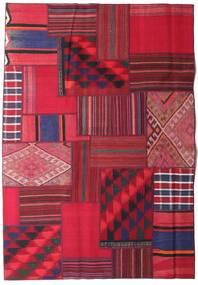 161X231 Tekkeh Kelim Teppich Moderner Rot/Dunkelrot (Wolle, Persien/Iran) Carpetvista