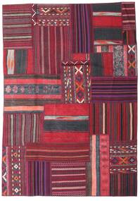  Persischer Tekkeh Kelim Teppich 159X229 Rot/Dunkelrosa (Wolle, Persien/Iran)