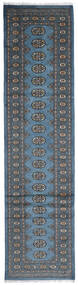  Pakistan Bokhara 2Ply Rug 79X307 Wool Blue/Dark Grey Small Carpetvista