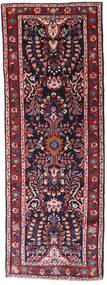  Perzisch Hamadan Vloerkleed 84X240 Tapijtloper Rood/Donker Roze (Wol, Perzië/Iran)