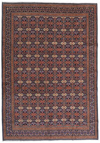 Moud Vloerkleed 262X375 Rood/Donker Roze Groot Wol, Perzië/Iran Carpetvista