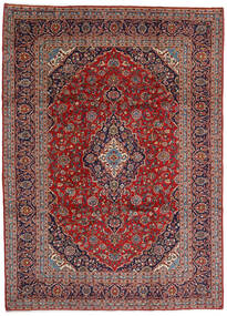  Keshan Rug 252X346 Persian Wool Red/Dark Red Large Carpetvista
