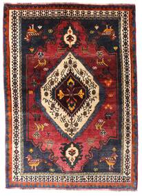136X190 Ghashghai Teppich Orientalischer Dunkelrot/Rot (Wolle, Persien/Iran) Carpetvista