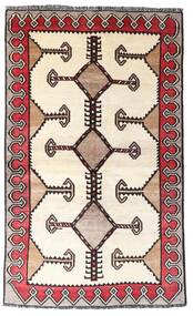 Shiraz Teppe 123X204 Beige/Rød Ull, Persia/Iran Carpetvista