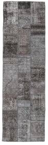 76X252 Patchwork - Persien/Iran Teppich Moderner Läufer Grau/Dunkelgrau (Wolle, Persien/Iran) Carpetvista