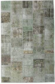 200X305 絨毯 Patchwork - Persien/Iran モダン グレー/グリーン (ウール, ペルシャ/イラン) Carpetvista