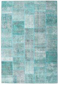  Patchwork - Persien/Iran 203X300 ペルシャ ウール 絨毯 ターコイズ/ライトターコイズ Carpetvista