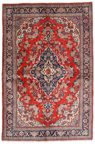  Orientalisk Sarough Sherkat Farsh Matta 141X212 Röd/Mörkgrå Ull, Persien/Iran Carpetvista