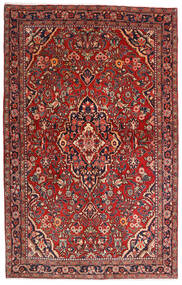Sarough Sherkat Farsh Teppich 132X208 Rot/Orange Wolle, Persien/Iran Carpetvista
