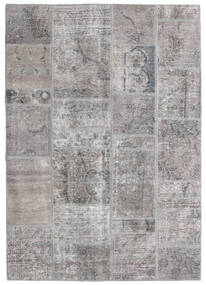 140X200 Tappeto Patchwork - Persien/Iran Moderno Grigio/Grigio Chiaro (Lana, Persia/Iran) Carpetvista