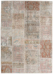 141X200 絨毯 Patchwork - Persien/Iran モダン ベージュ/ライトグレー (ウール, ペルシャ/イラン) Carpetvista