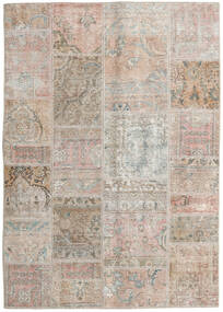 141X200 絨毯 Patchwork - Persien/Iran モダン ベージュ/ライトグレー (ウール, ペルシャ/イラン) Carpetvista