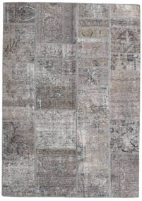 絨毯 ペルシャ Patchwork - Persien/Iran 140X200 グレー/ダークグレー (ウール, ペルシャ/イラン)