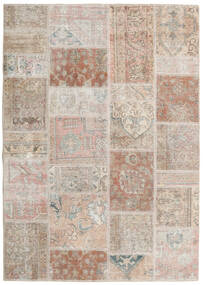 絨毯 ペルシャ Patchwork - Persien/Iran 142X202 ベージュ/ライトグレー (ウール, ペルシャ/イラン)