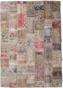  Persischer Patchwork - Persien/Iran Teppich 252X354 Beige/Braun Großer (Wolle, Persien/Iran)