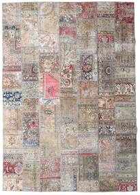  Persischer Patchwork - Persien/Iran Teppich 251X355 Beige/Hellgrau Großer (Wolle, Persien/Iran)