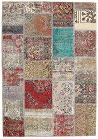 Patchwork - Persien/Iran Teppich 141X203 Braun/Beige Wolle, Persien/Iran Carpetvista