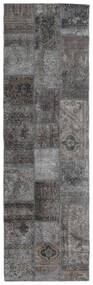  Patchwork - Persien/Iran 76X251 Persiano Tappeto Di Lana Grigio/Grigio Scuro Piccolo Carpetvista
