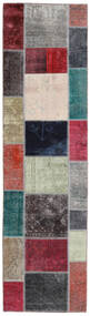 絨毯 ペルシャ Patchwork - Persien/Iran 82X300 廊下 カーペット レッド/ダークグレー (ウール, ペルシャ/イラン)