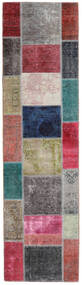 絨毯 ペルシャ Patchwork - Persien/Iran 82X302 廊下 カーペット レッド/グレー (ウール, ペルシャ/イラン)