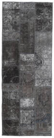  Patchwork - Persien/Iran 76X205 ペルシャ ウール 絨毯 ダークグレー/グレー 小 Carpetvista