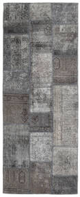 77X198 絨毯 Patchwork - Persien/Iran モダン 廊下 カーペット グレー/ダークグレー (ウール, ペルシャ/イラン) Carpetvista
