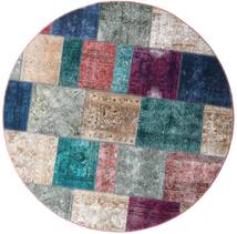  Ø 200 Patchwork - Persien/Iran Rug Modern Round Blue/Dark Blue (Wool, Persia/Iran) Carpetvista