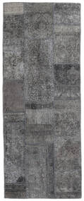 76X196 絨毯 Patchwork - Persien/Iran モダン 廊下 カーペット グレー/ダークグレー (ウール, ペルシャ/イラン) Carpetvista