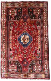 164X264 Dywan Kaszkaj Orientalny Czerwony/Ciemnoczerwony (Wełna, Persja/Iran)