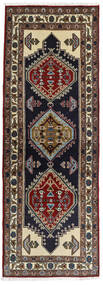 Ardebil Rug 68X192 Runner
 Brown/Dark Red Wool, Persia/Iran Carpetvista