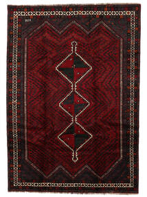  Orientalsk Shiraz Teppe 190X268 Rød/Mørk Rosa Ull, Persia/Iran Carpetvista