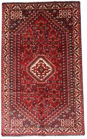 Tappeto Persiano Shiraz 156X248 Rosso/Rosso Scuro (Lana, Persia/Iran)