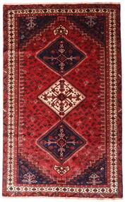 Tapete Persa Shiraz 152X247 Vermelho Escuro/Vermelho (Lã, Pérsia/Irão)